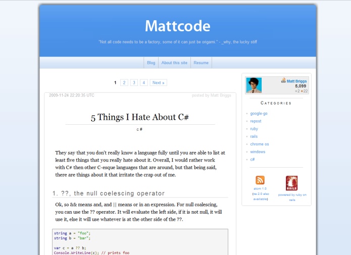 Mattcode