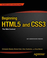 Cover image of Beginning HTML5 and CSS3: The Web Evolved.