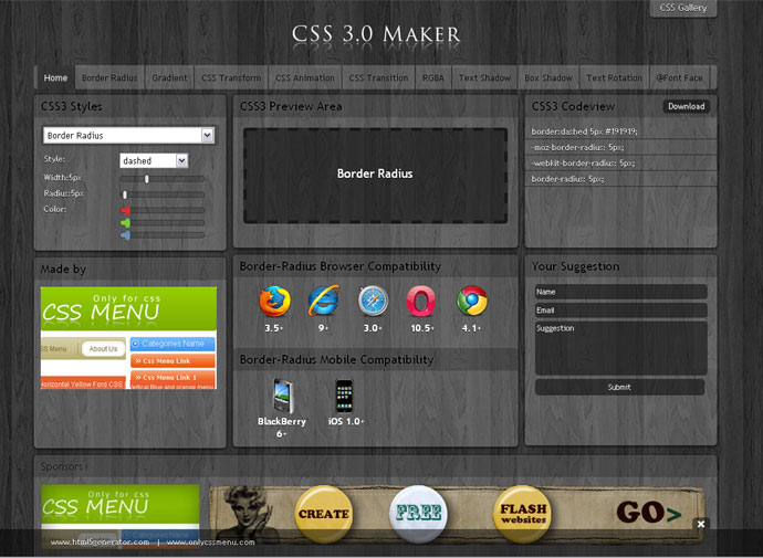 CSS3.0 Maker